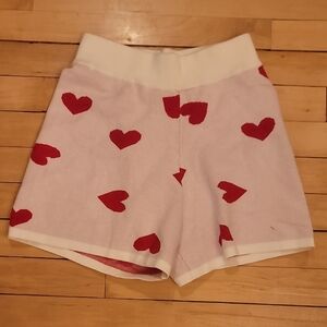 Valentines Heart Knit Shorts